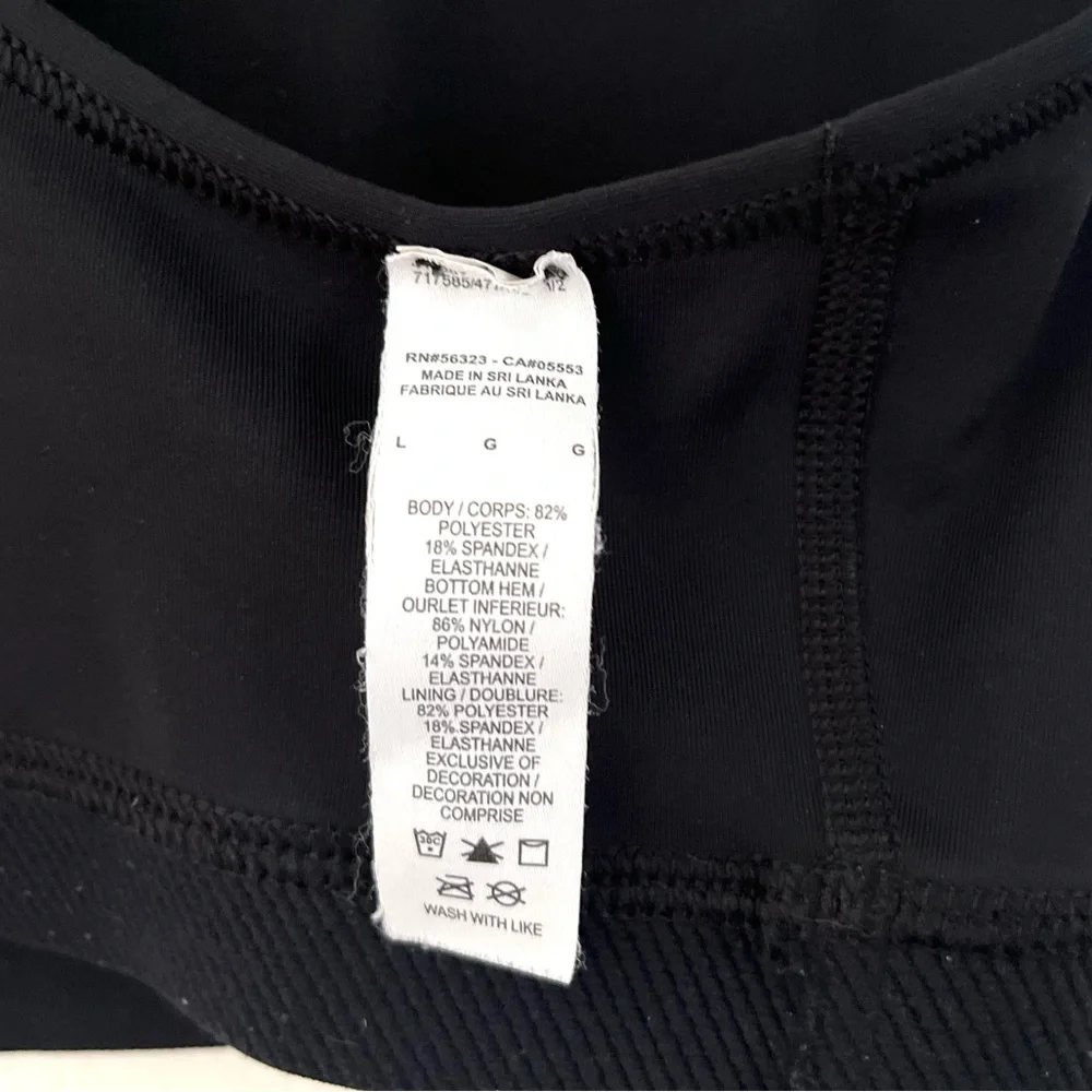 Nike Women's Black Sports Bra Racerback Size Large
